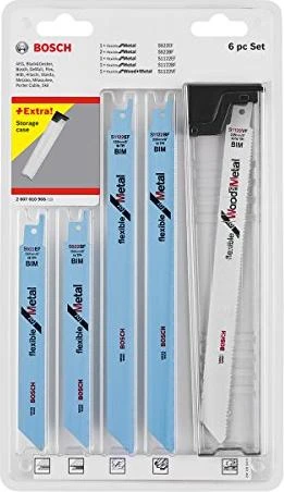 Bosch Professional Flexible for Wood and Metal Säbelsägeblatt-Set, 6-tlg.