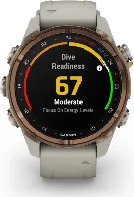 Garmin Descent Mk3i 43mm mit Silikonarmband bronze/french grey