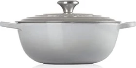 Le Creuset Signature Gusseisen La Marmite Familientopf 26cm 4.1l perlgrau