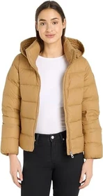 Tommy Hilfiger Regular Fit Puffer Down Hooded Jacke classic khaki (Damen)