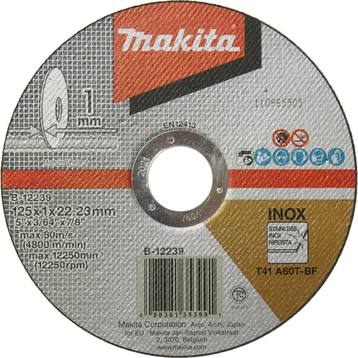 Makita INOX Trennscheibe, 125x1x22.23mm, 10 Stück