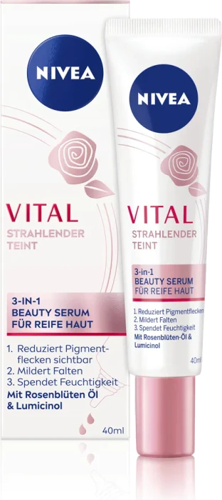 Nivea Vital Strahlender Teint 3-in-1 Beauty Serum, 40ml