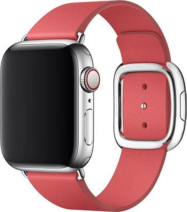 Apple modernes Lederarmband Small für Apple Watch 40mm pink