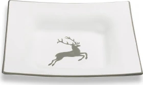 Gmundner Keramik Grauer Hirsch Suppenschale Trend 20x20cm