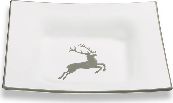 Gmundner Keramik Grauer Hirsch Suppenschale Trend 20x20cm
