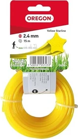 Oregon Starline Trimmerfaden für Rasentrimmer gelb, 2.4mm/15m