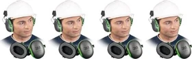 3M Peltor X5P3E Helm-Gehörschutz schwarz/grün
