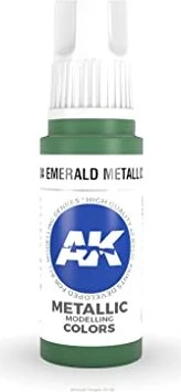 AK-Interactive 3rd Gen Acrylic Colors Metallic Modelling Colors emerald metallic green, 17ml