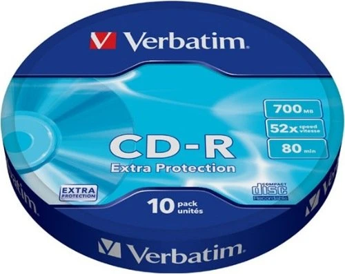 Verbatim Extra Protection CD-R 80min/700MB, 52x, 10er Pack