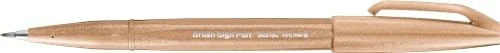 Pentel Brush Sign Pen SES15C hellbraun, 10er-Pack