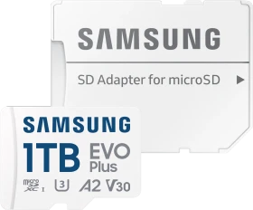 Samsung EVO Plus 2024 R160 1TB Kit, UHS-I U3, A2, Class 10