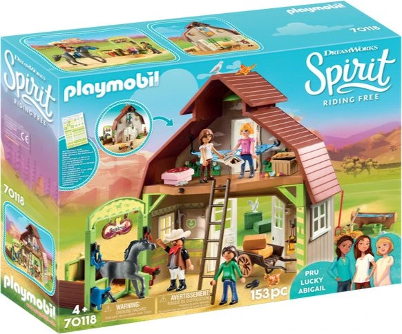 playmobil Spirit - Riding Free Stall mit Lucky, Pru & Abigail