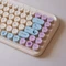 Blade Tanooki Cozy Wireless Pack Wireless Tastatur-Maus-Set, rosa, USB/Bluetooth, ES Vorschaubild