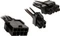 Akasa 8-Pin ATX Buchse auf 4/8-Pin ATX Stecker + 4-Pin ATX Stecker, Adapterkabel, 150mm Vorschaubild