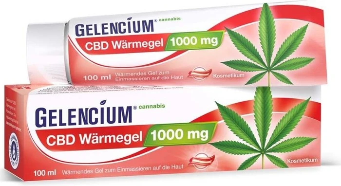 Gelencium Cannabis 1000mg CBD Wärmegel, 100ml