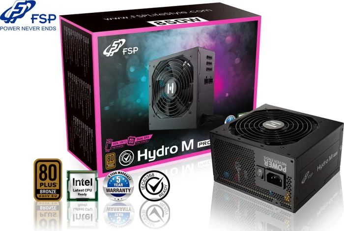 FSP Hydro M Pro 850W, ATX 2.52