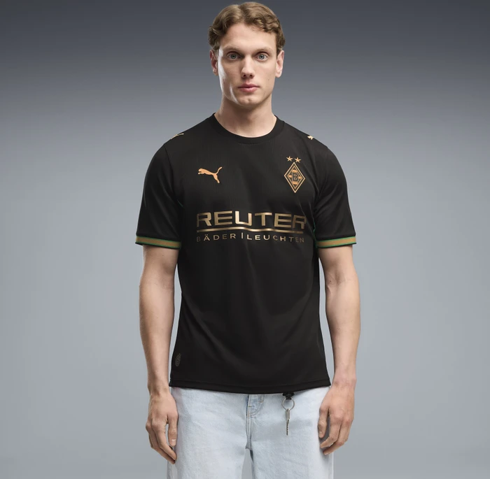 Puma Borussia Mönchengladbach 2026/2027 Auswärtstrikot kurzarm puma black/archive green (Herren)