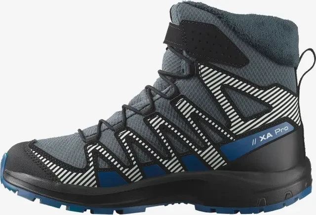 Salomon XA Pro V8 Winter Waterproof turbulence/black/dark blue (Junior)