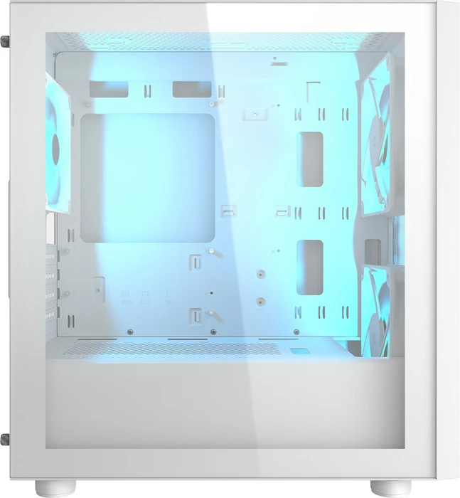 Cougar Uniface Mini RGB White, weiß, Glasfenster