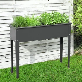 Floraworld Season Hochbeet 100x30cm anthrazit