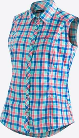 Maier Sports Paloma Hemd ärmellos blue red check (Damen)