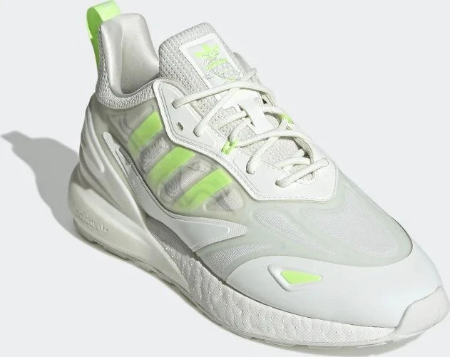 adidas ZX 2K Boost 2.0 white tint/signal green/grey two (Herren)