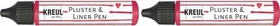 Kreul Pluster & Liner Pen Effektfarbe, rubinrot, 29ml