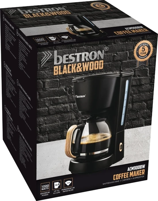 Bestron ACM900BW black&wood