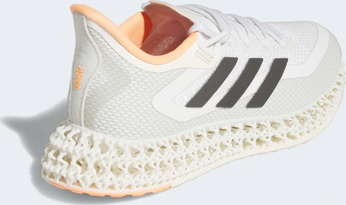 adidas 4DFWD 2 cloud white/night metallic/bliss orange (Damen)