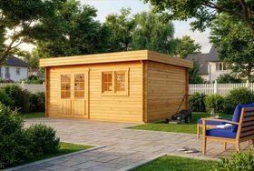 Alpholz Gartenhaus Spree-28B 520x420cm tauchimprägniert natur