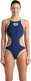 Arena One Big Logo Badeanzug navy/soft green (Damen)
