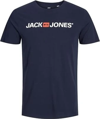 Jack & Jones Logo T-Shirt kurzarm navy blue (Herren)