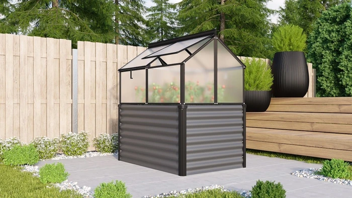 Vitavia Paris HKP 4mm Hochbeet 122x83cm schwarz