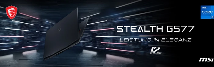 MSI Stealth GS77 12UGS-065, Core Black, Core i7-12700H, 32GB RAM, 1TB SSD, GeForce RTX 3070 Ti, DE