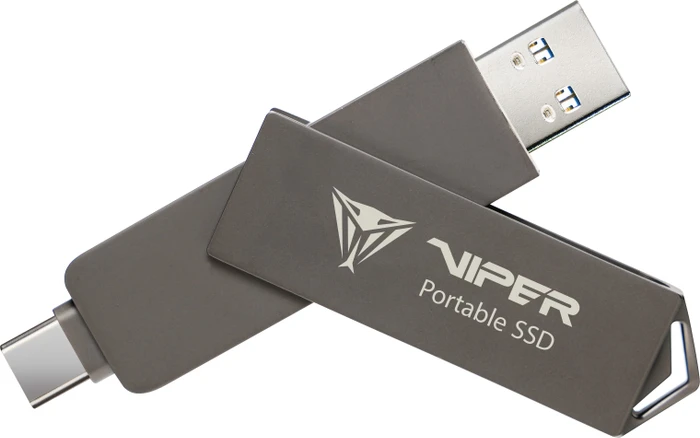 Patriot Viper PVP30 Duo Compact Portable SSD 512GB, USB-A + USB-C, USB 3.2 Gen 2×1