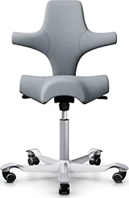 HAG Capisco 8106 Select Sattelstuhl, hellgrau, Gestell silber