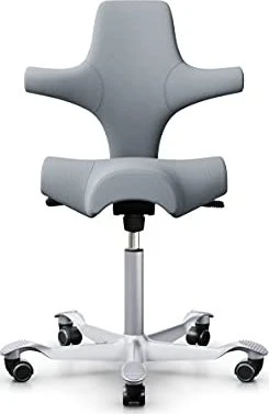 HAG Capisco 8106 Select Sattelstuhl, hellgrau, Gestell silber