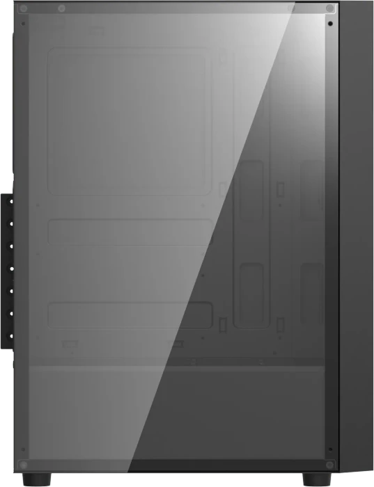 DarkFlash A290 Black, Glasfenster