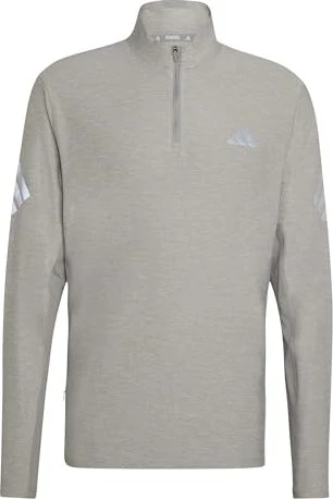 adidas Adi365 Iconic Half Zip Laufshirt langarm medium grey heather (Herren)