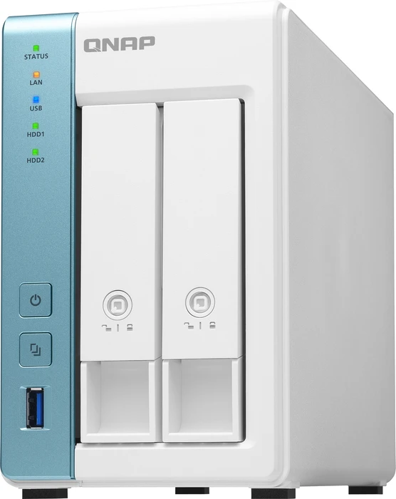 QNAP Turbo Station TS-231K, 1GB RAM, 2x RJ-45 1000Base-T, 3x USB-A 3.0