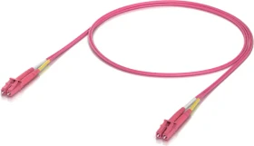 Ubiquiti UniFi LWL Duplex Kabel, OM4, 2x LC-UPC Stecker/2x LC-UPC Stecker, 1m, rosa, 50er-Pack