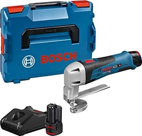 Bosch Professional GSC 12V-13 Akku-Schere inkl. L-Boxx + 2 Akkus 2.0Ah