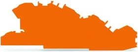 Wago Abschluss- und Zwischenplatte 1mm dick orange 1 Stück