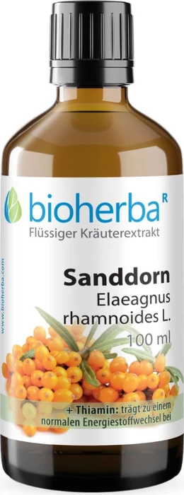 Bioherba Sanddorn Elaeagnus rhamnoides L. Tropfen Tinktur, 50ml