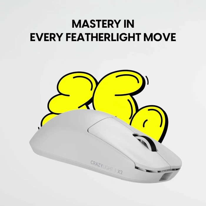 Pulsar Gaming Gears X2 CL CrazyLight Mini Wireless Uyuni White, USB