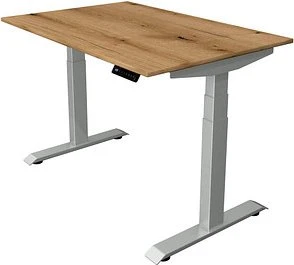 Kerkmann Move 4 elektrisch höhenverstellbarer Sitz-Steh-Schreibtisch 120x80cm Eiche/silber