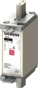 Siemens NH-Sicherungseinsatz, NH000, In: 100 A, gG, Un AC: 400 V, Kombikennmelder, isolierte Grifflaschen