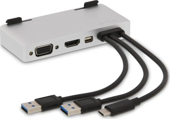 LMP USB-C Attach Dock Pro, Space Gray, 1x USB-C 3.0 [Stecker], 2x USB-A 3.0 [Stecker]