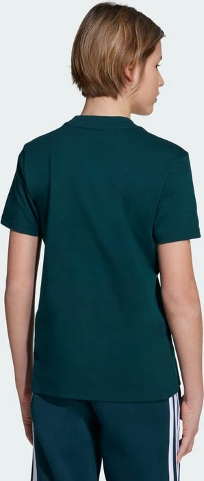 adidas Essentials T-Shirt kurzarm aurora ivy/white (Junior)