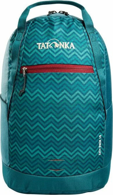 Tatonka City Pack 15 teal green/zig zag